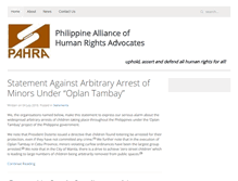 Tablet Screenshot of philippinehumanrights.org